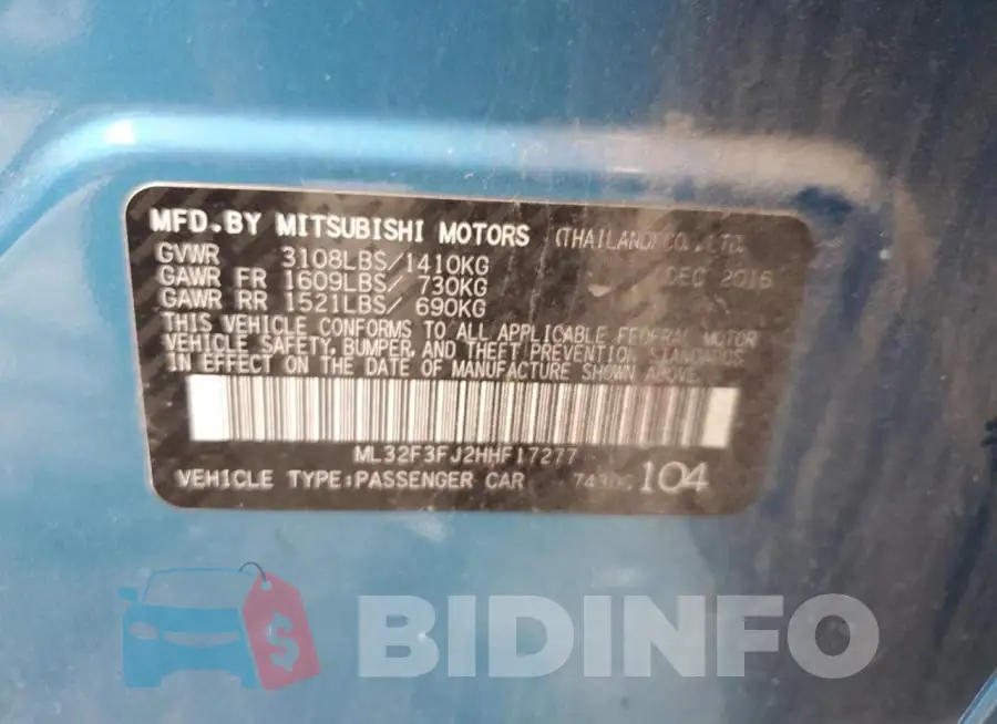 ML32F3FJ2HHF17277 Photo# 12