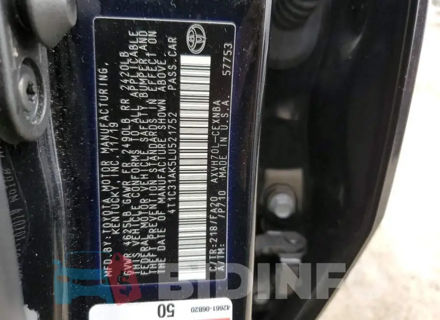 4T1C31AK5LU521752 Photo# 12
