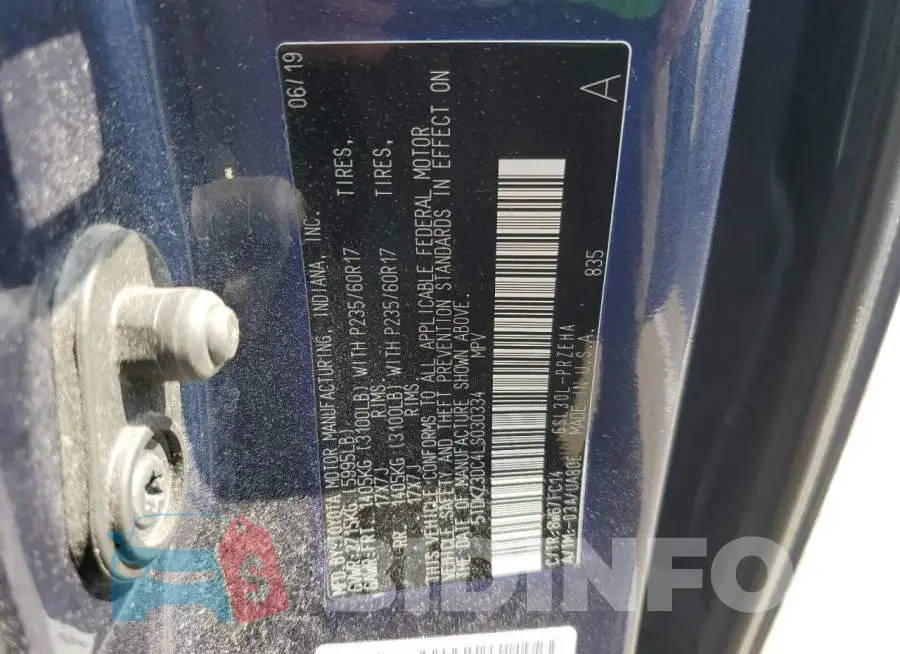5TDKZ3DC4LS030334 Photo# 12