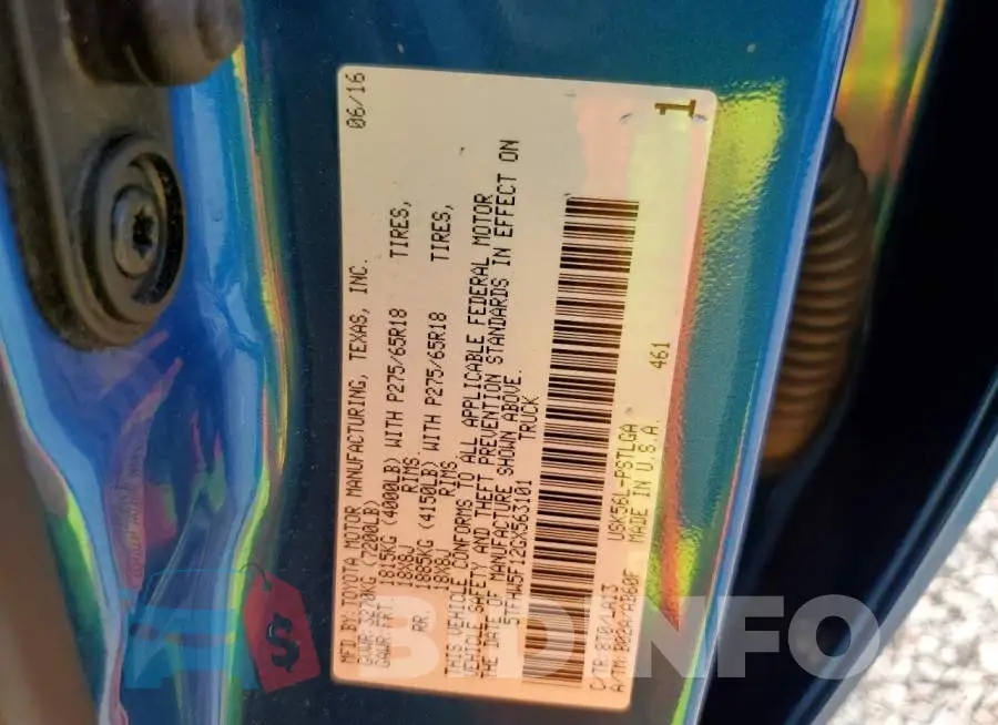 5TFHW5F12GX563101 Photo# 12