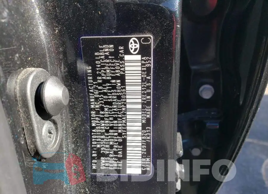 5YFEPMAE2MP260561 Photo# 12