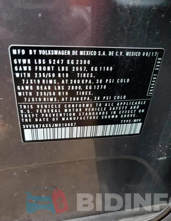 3VV5B7AX5JM010687 Photo# 12