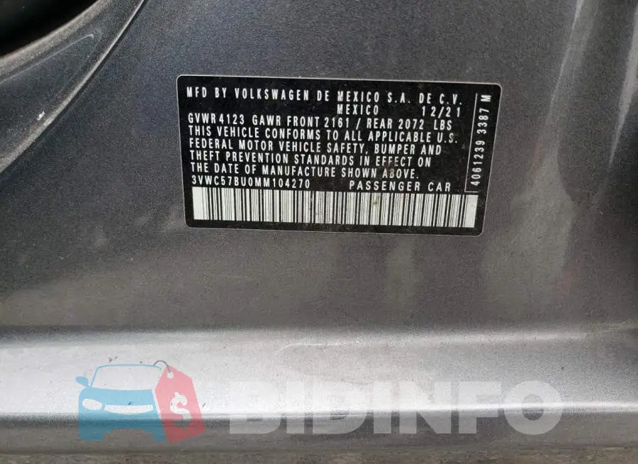 3VWC57BU0MM104270 Photo# 12