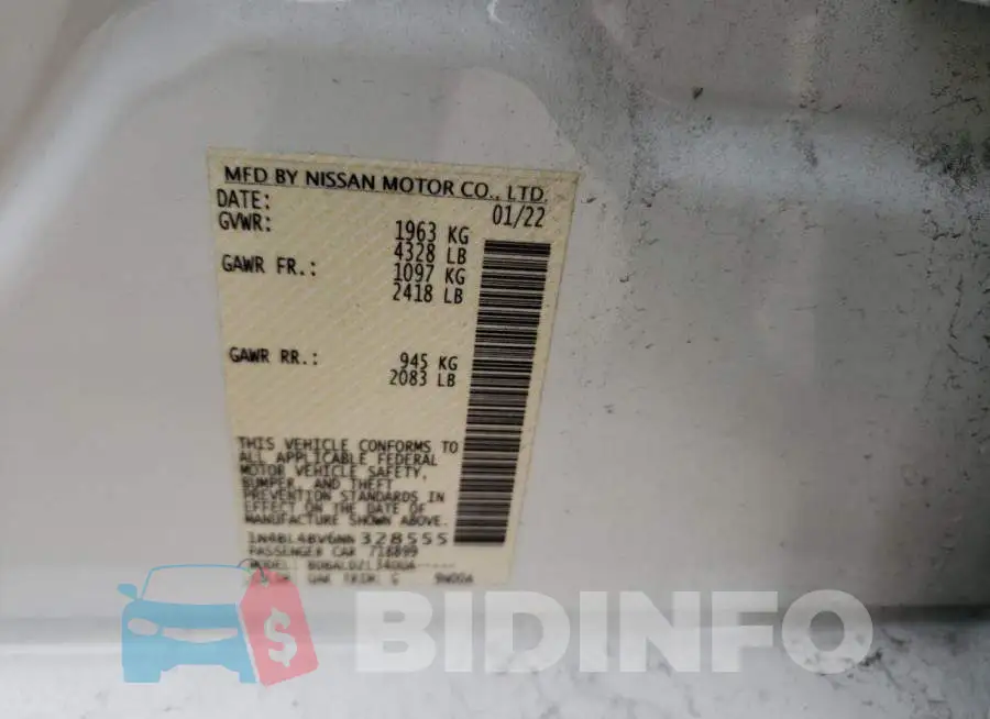 1N4BL4BV6NN328555 Photo# 12