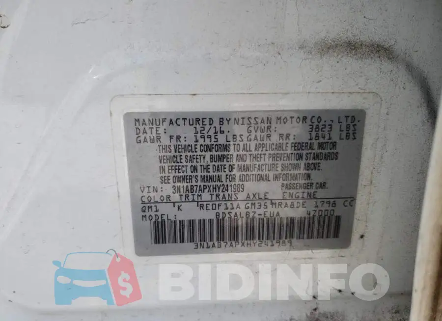 3N1AB7APXHY241989 Photo# 12