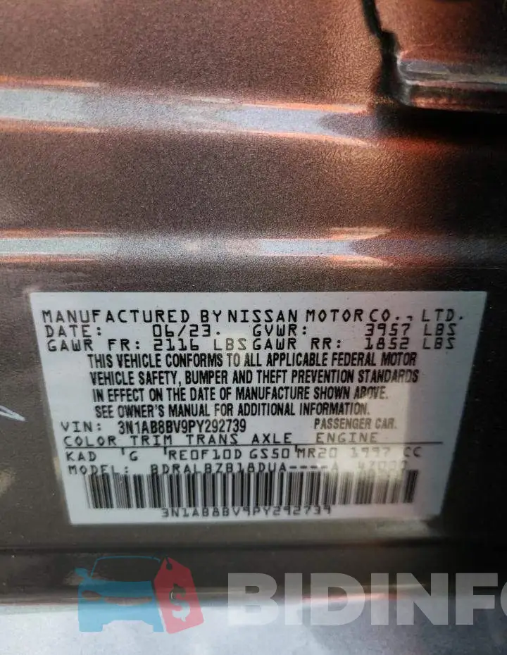 3N1AB8BV9PY292739 Photo# 12