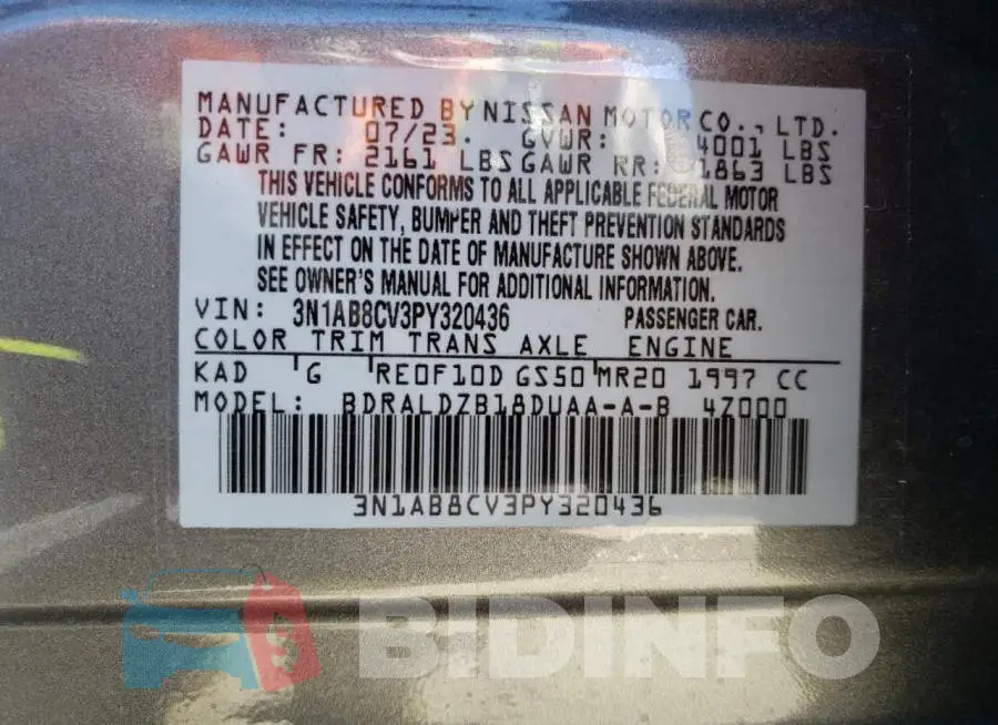 3N1AB8CV3PY320436 Photo# 12
