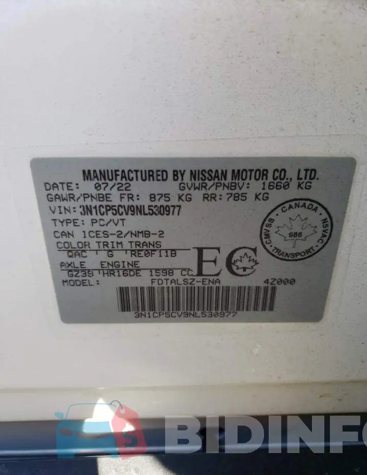 3N1CP5CV9NL530977 Photo# 14