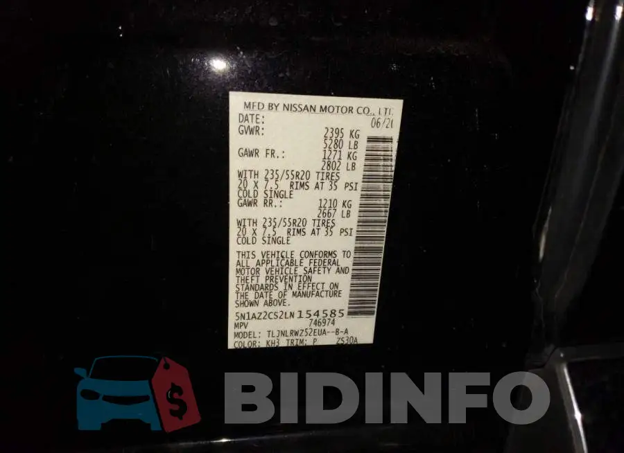 5N1AZ2CS2LN154585 Photo# 13