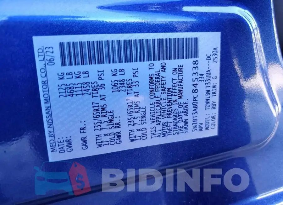 5N1BT3AB0PC845338 Photo# 14