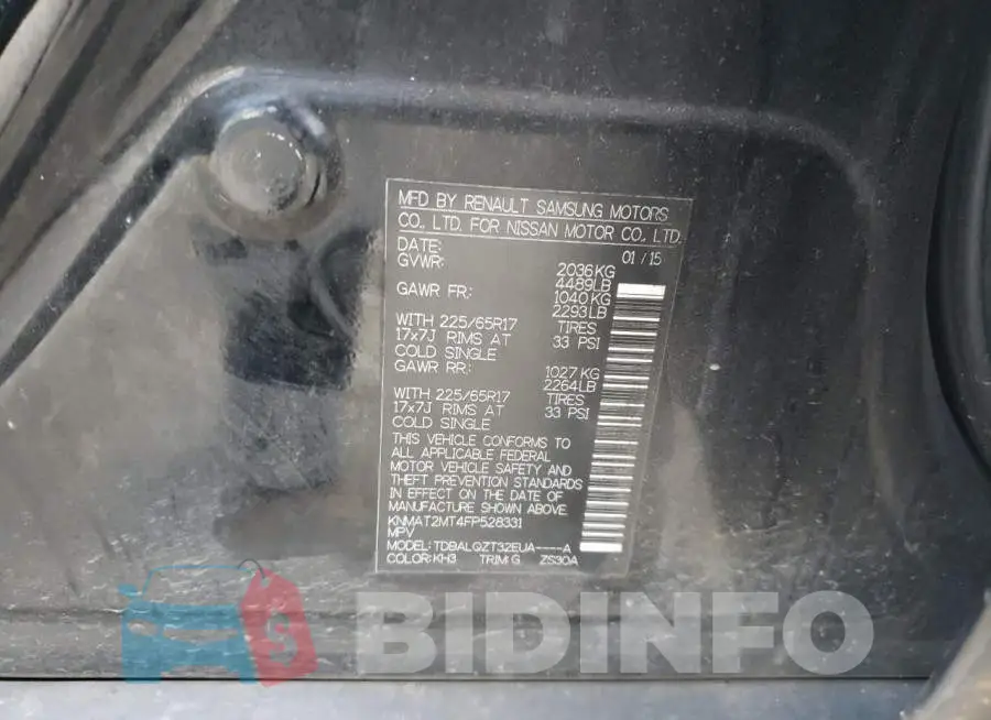 KNMAT2MT4FP528331 Photo# 13
