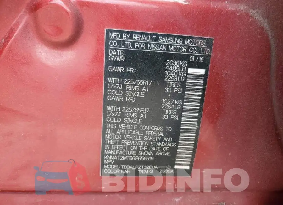 KNMAT2MT6GP656619 Photo# 12