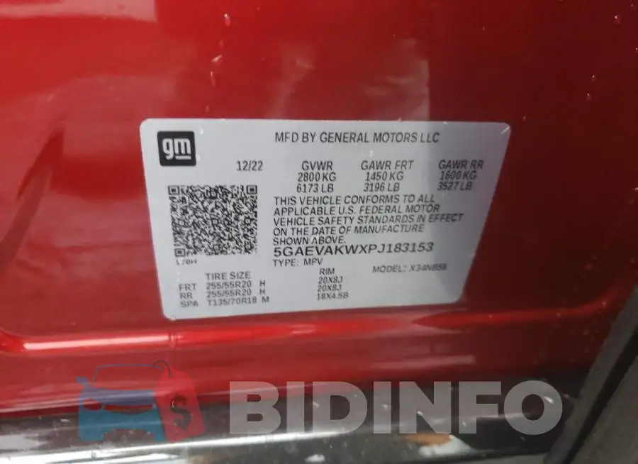 5GAEVAKWXPJ183153 Photo# 13