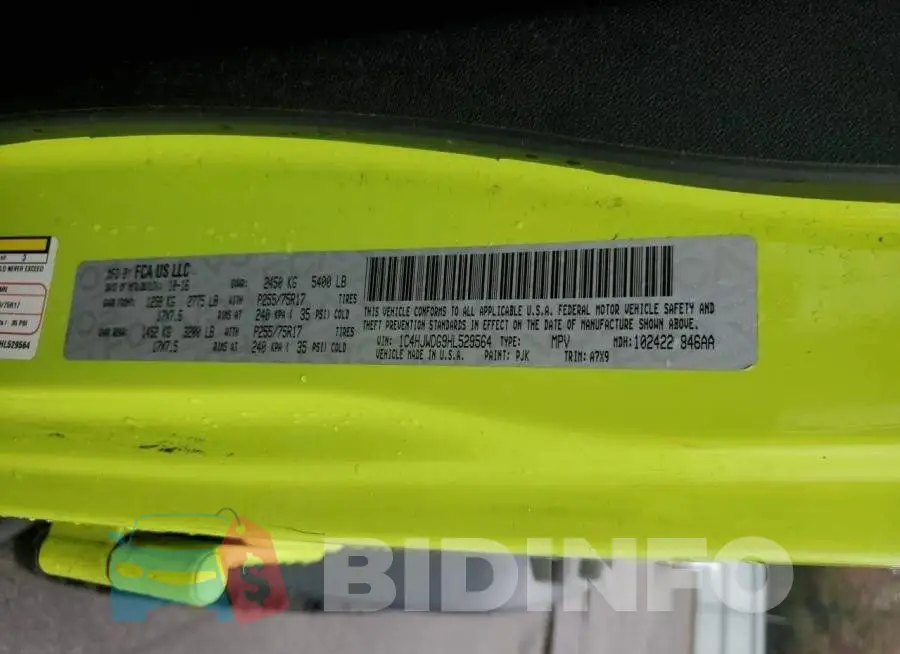 1C4HJWDG9HL529564 Photo# 13