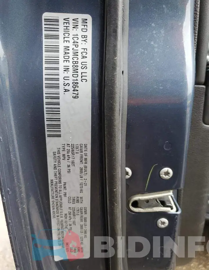 1C4PJMCB8MD186479 Photo# 12