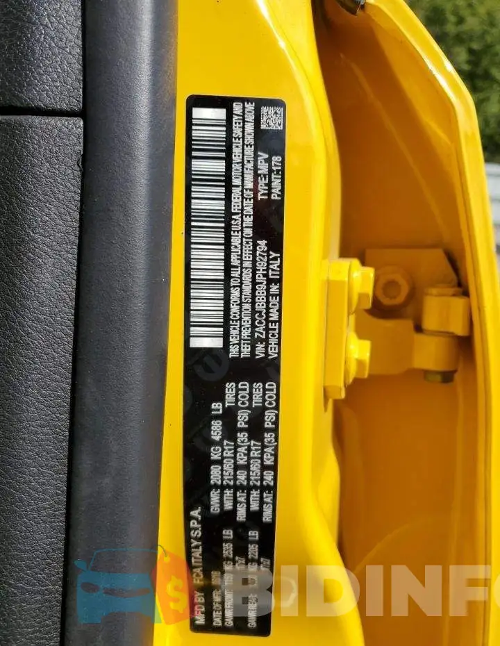 ZACCJBBB9JPH92794 Photo# 13