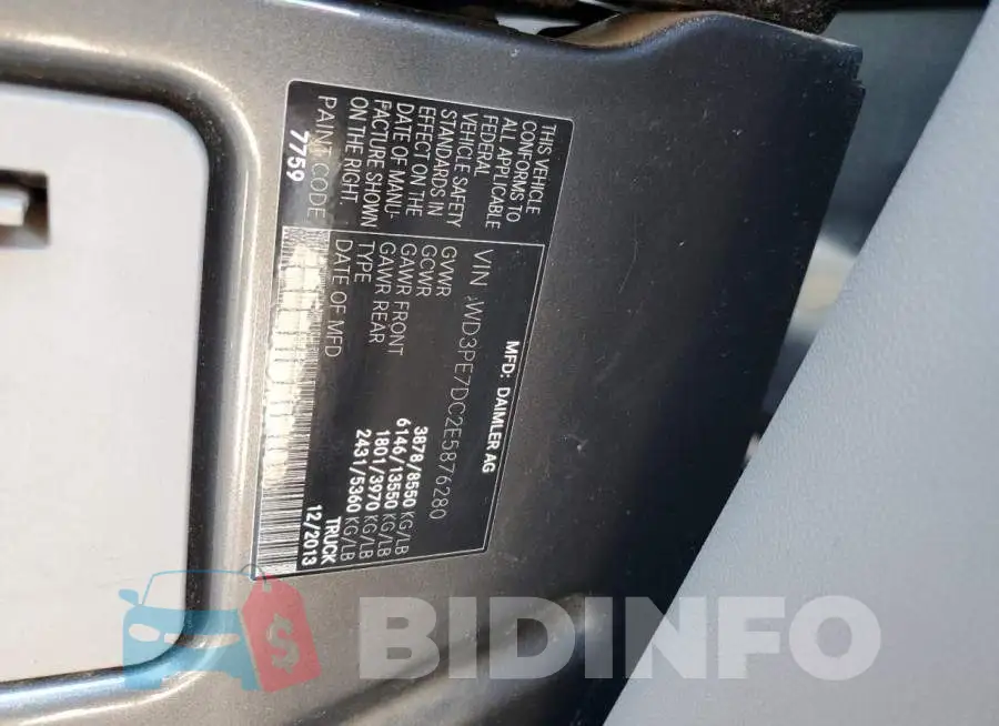 WD3PE7DC2E5876280 Photo# 13