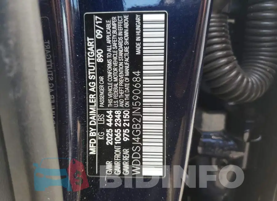 WDDSJ4GB2JN590684 Photo# 12