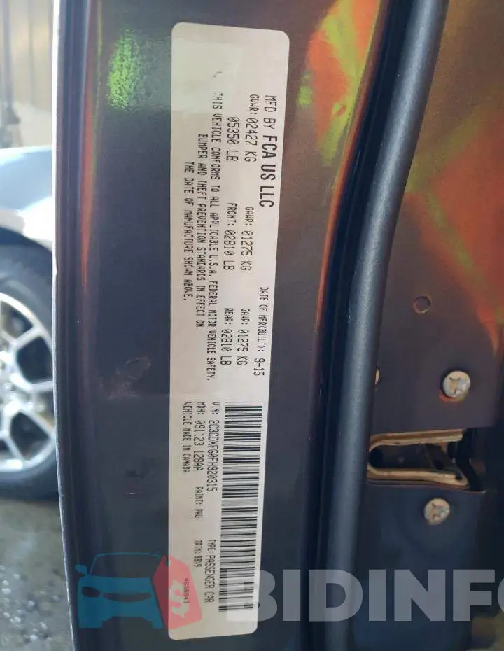 2C3CDXFG0FH920315 Photo# 13