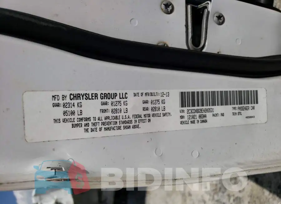 2C3CDXJG6EH248640 Photo# 13