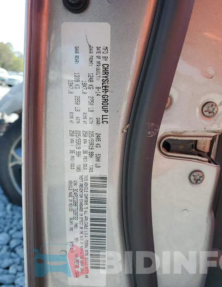 3C4PDCGB8FT529722 Photo# 13