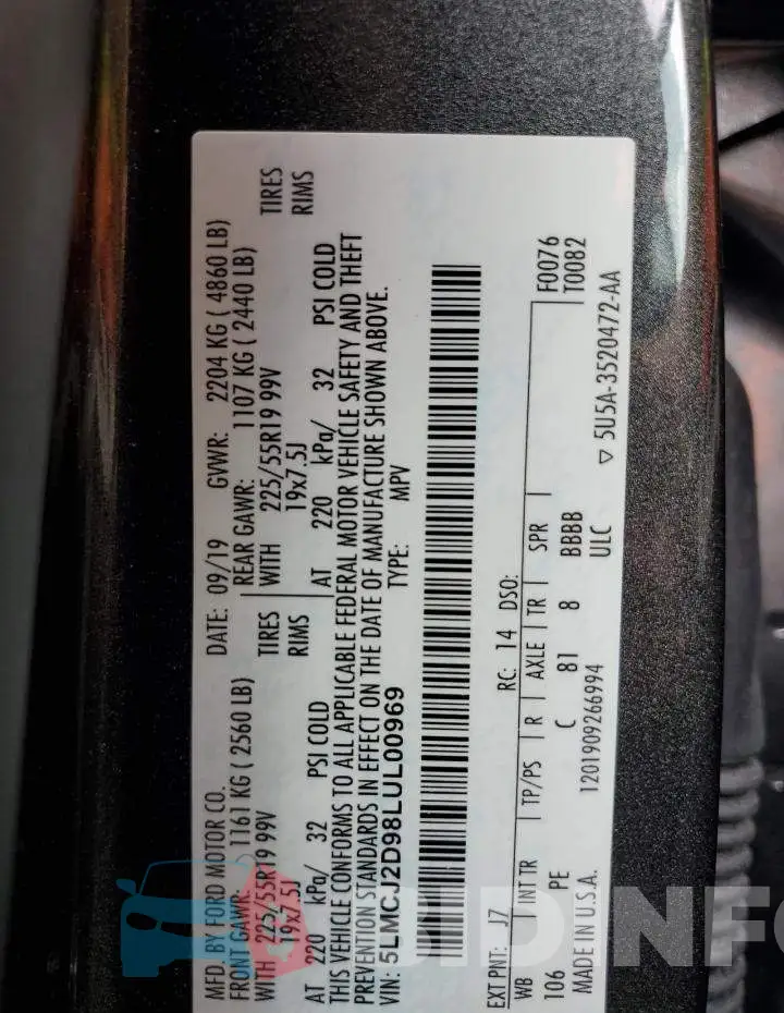 5LMCJ2D98LUL00969 Photo# 12