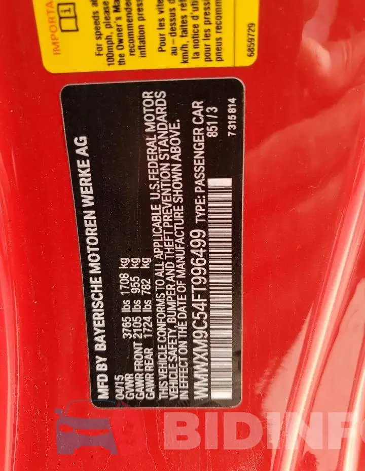 WMWXM9C54FT996499 Photo# 12