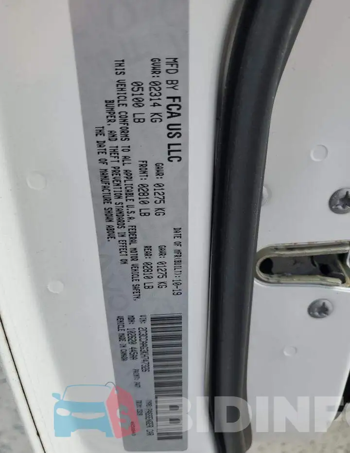 2C3CCAAG3KH747326 Photo# 12