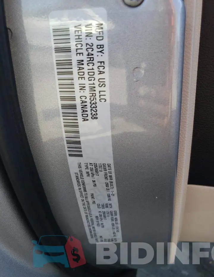 2C4RC1DG1MR533238 Photo# 13