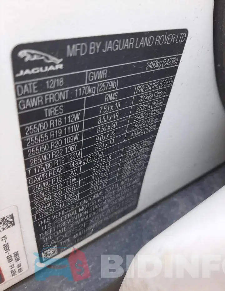 SADCS2FX5KA601882 Photo# 13