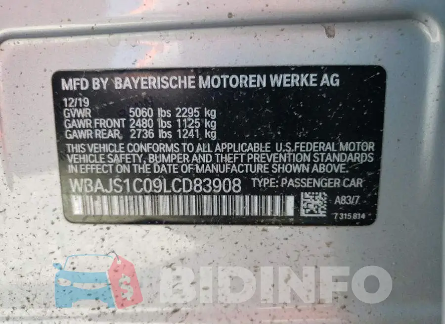 WBAJS1C09LCD83908 Photo# 12