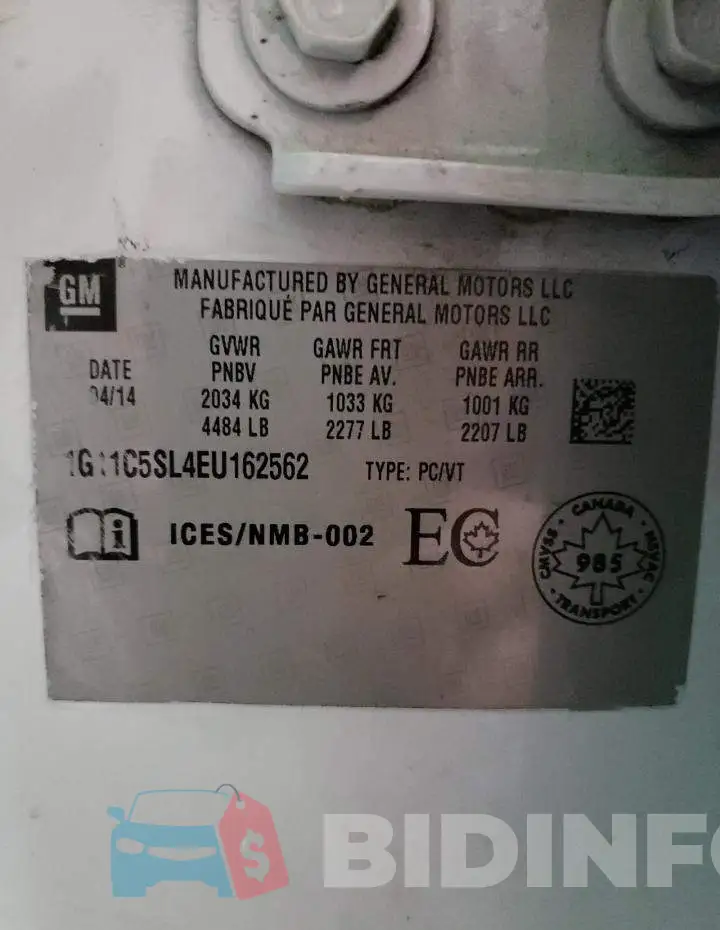 1G11C5SL4EU162562 Photo# 12