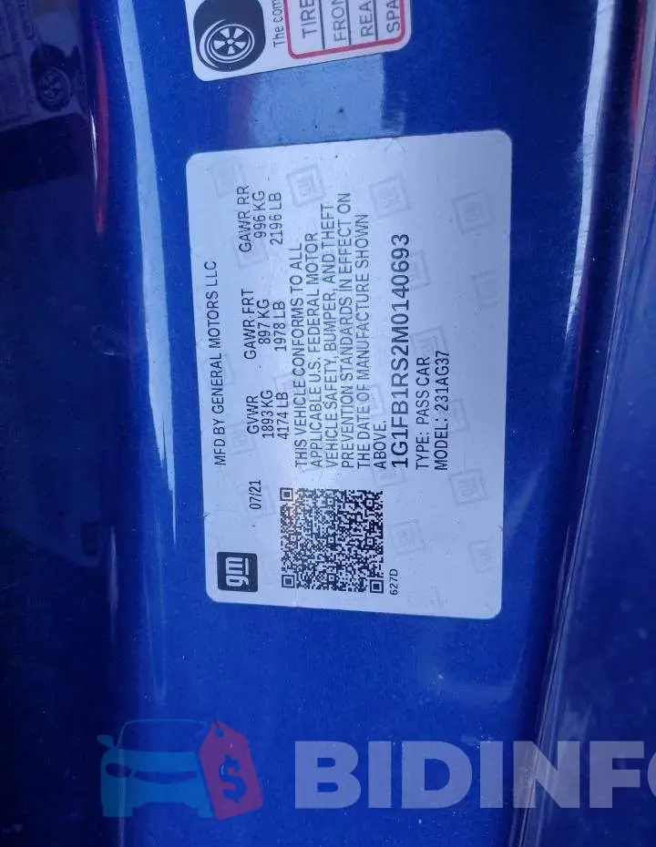 1G1FB1RS2M0140693 Photo# 12