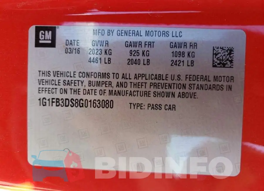 1G1FB3DS8G0163080 Photo# 12