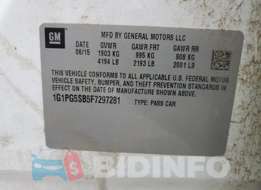 1G1PG5SB5F7297281 Photo# 12