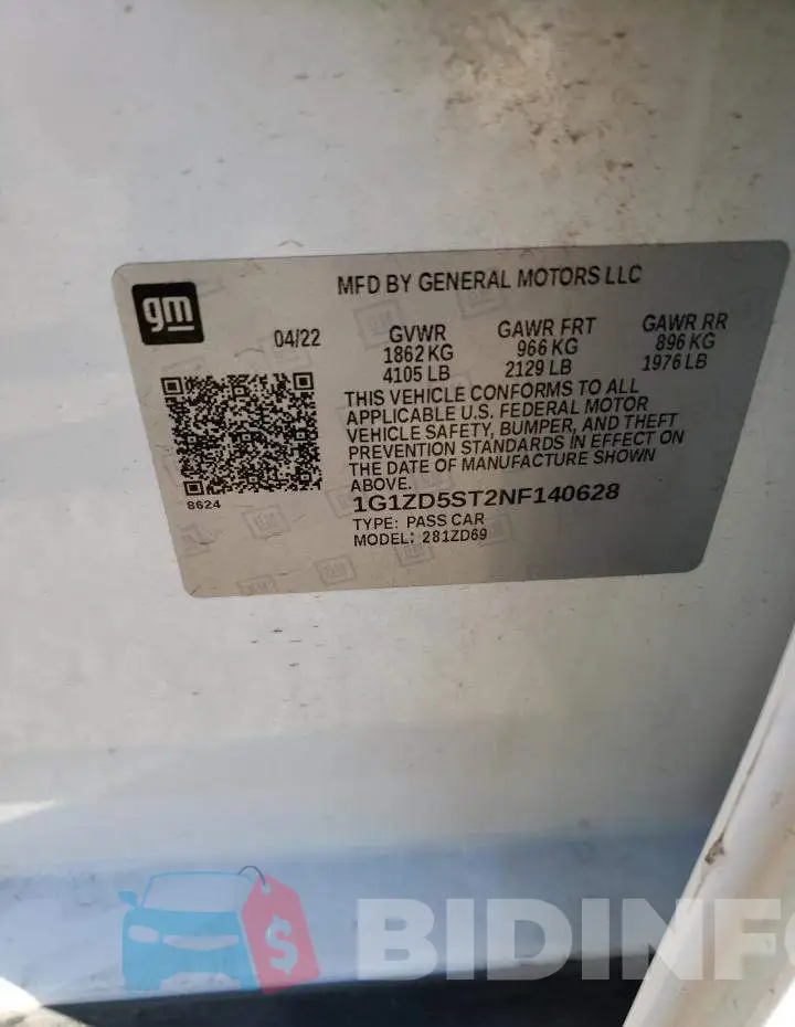 1G1ZD5ST2NF140628 Photo# 13