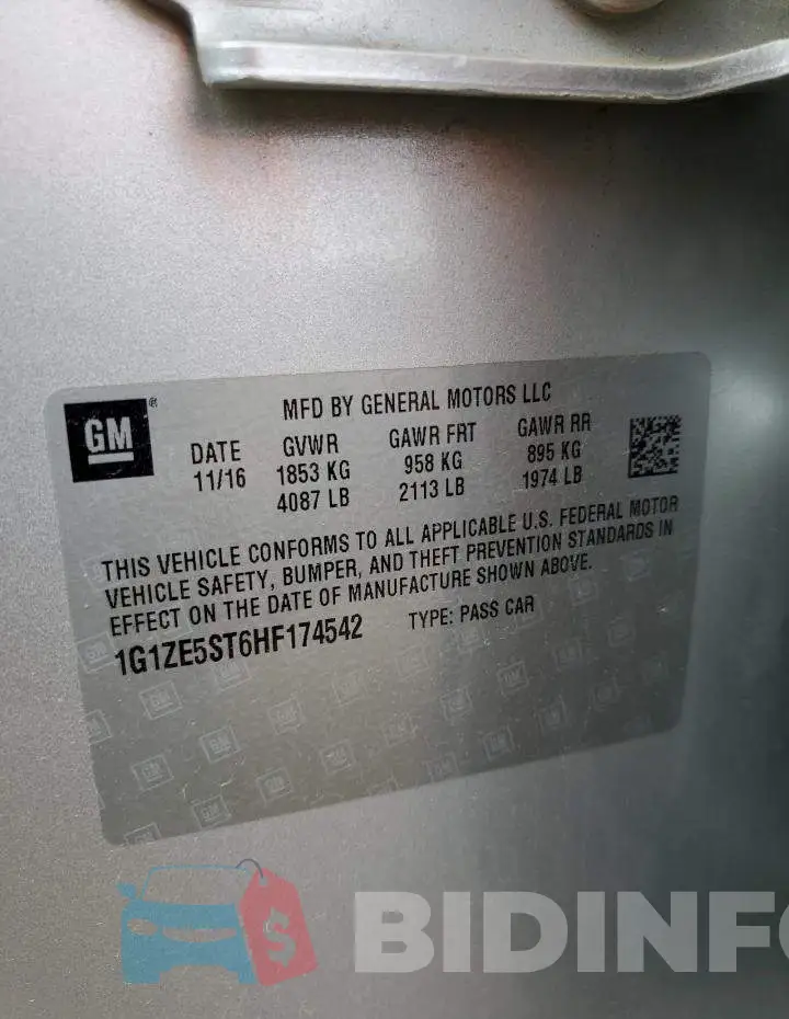 1G1ZE5ST6HF174542 Photo# 12