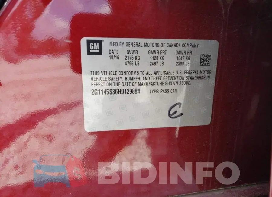 2G1145S36H9129884 Photo# 12