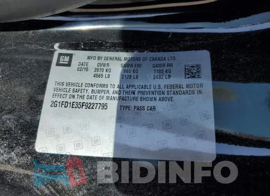 2G1FD1E35F9227795 Photo# 13