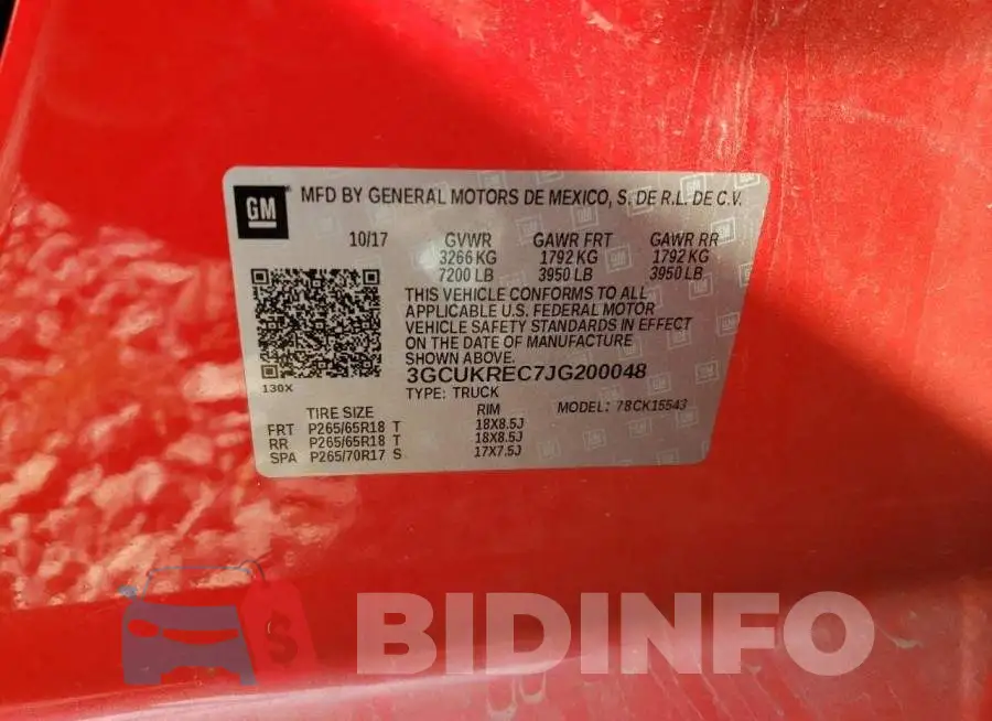 3GCUKREC7JG200048 Photo# 12
