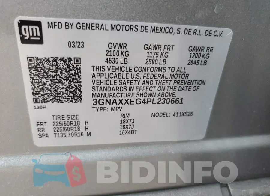 3GNAXXEG4PL230661 Photo# 14