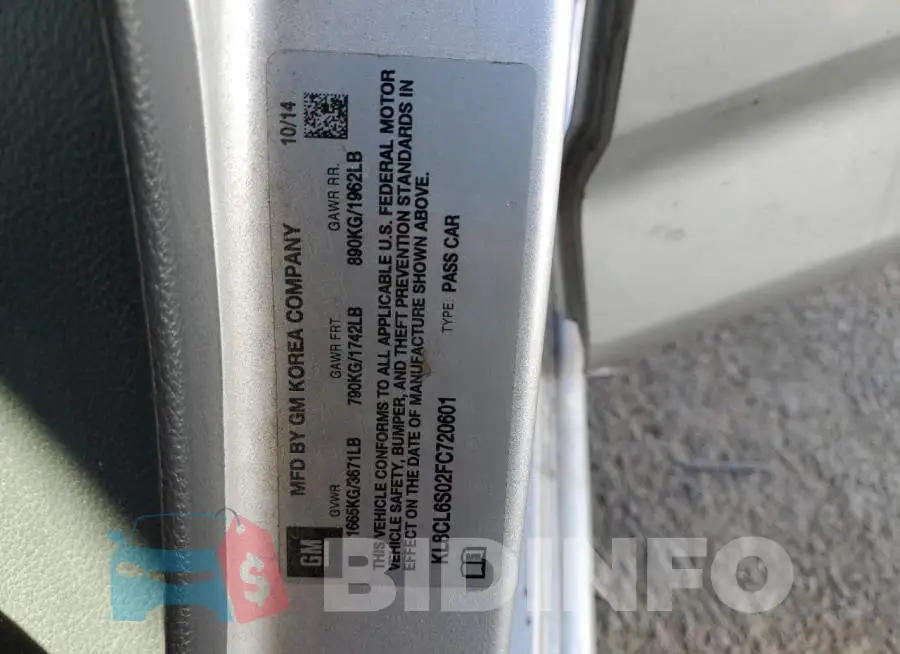 KL8CL6S02FC720601 Photo# 12