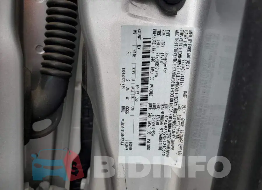 1FADP3N2XFL210515 Photo# 12