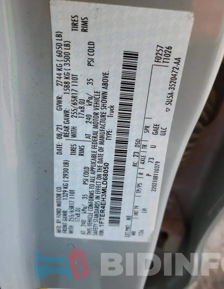 1FTER4EH3MLD68050 Photo# 12