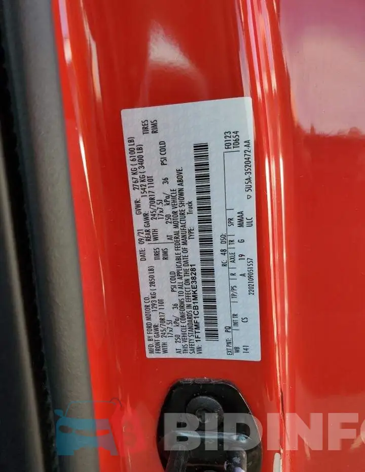 1FTMF1CB1MKE38281 Photo# 12