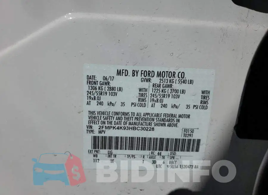 2FMPK4K93HBC30228 Photo# 13