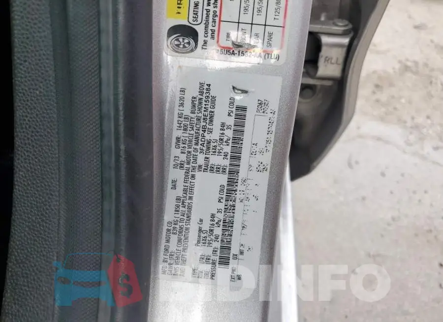 3FADP4BJ8EM159384 Photo# 12