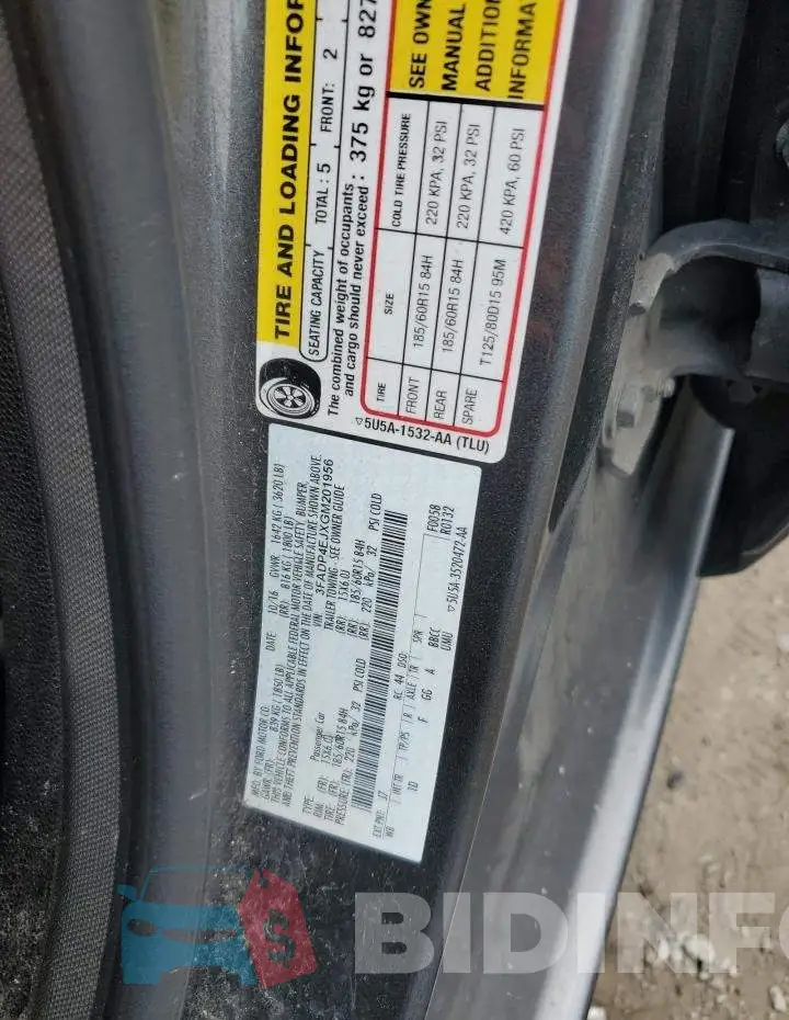 3FADP4EJXGM201956 Photo# 12
