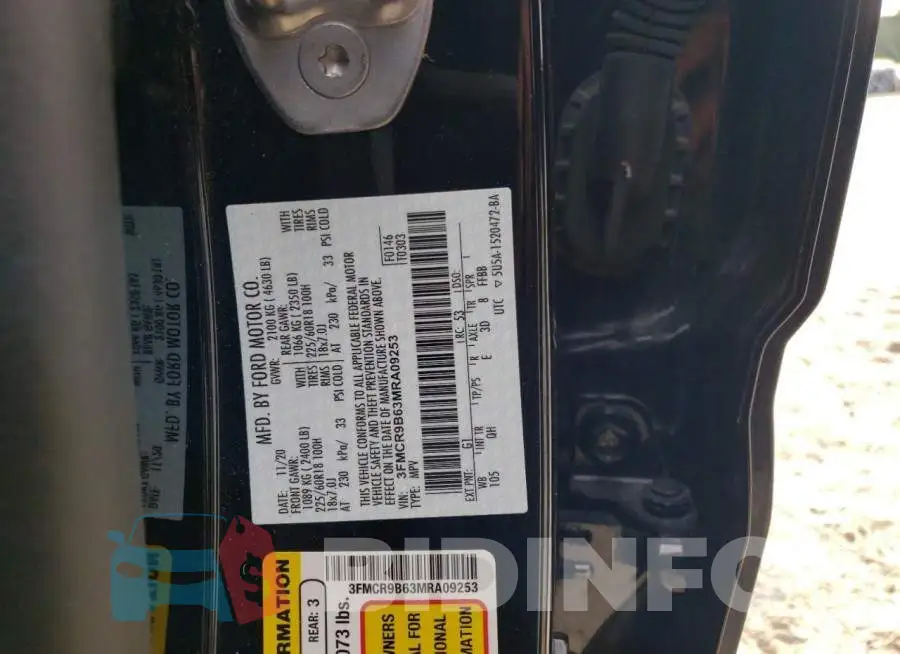 3FMCR9B63MRA09253 Photo# 13