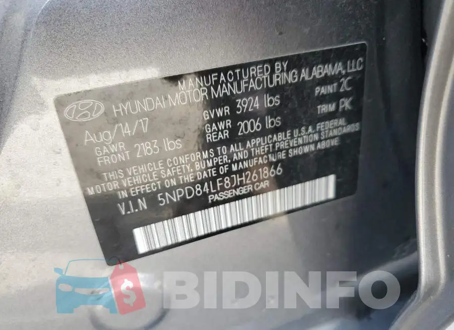 5NPD84LF8JH261866 Photo# 13